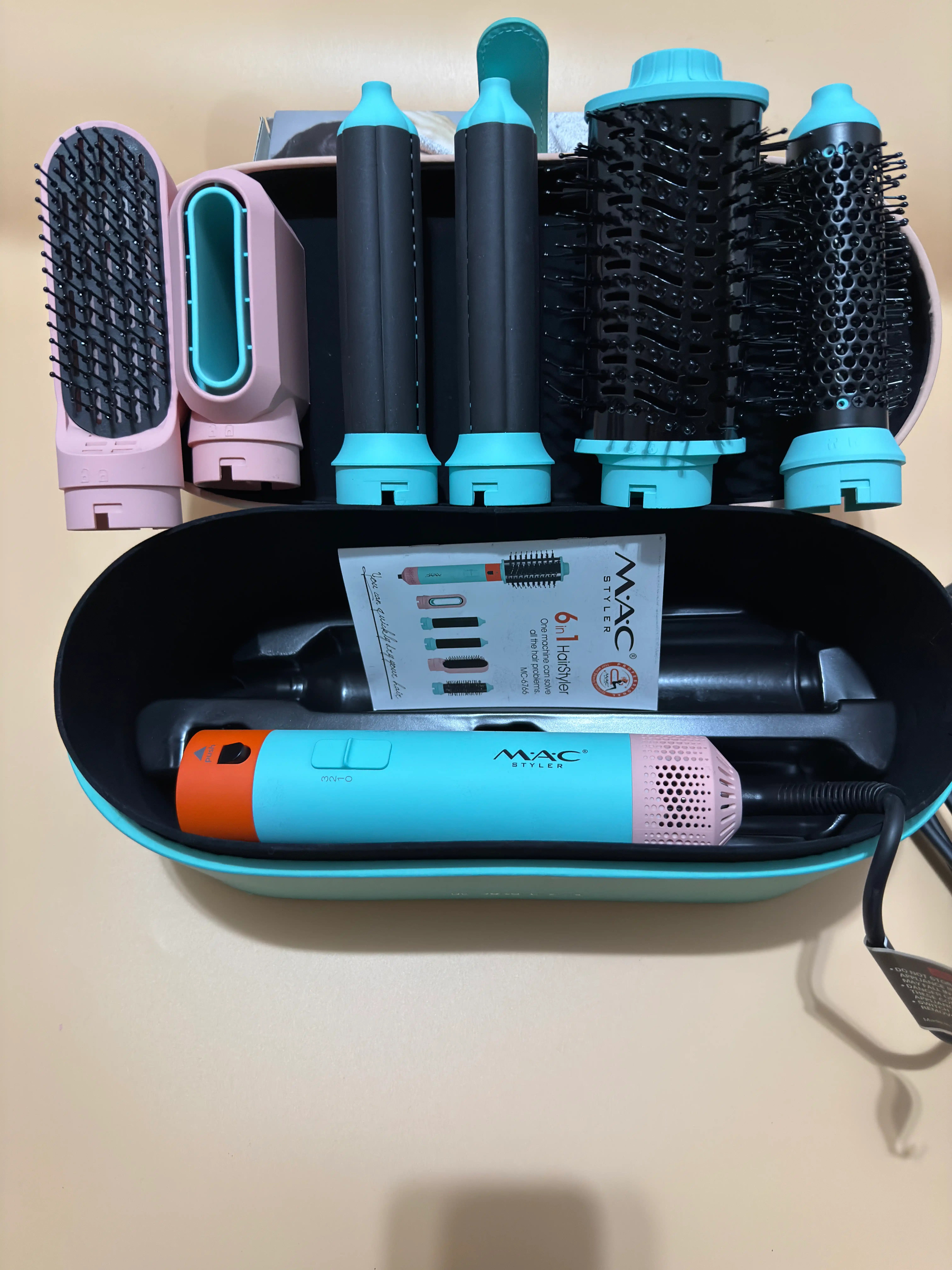 Фен-стайлер MAC Styler 6/1, профессиональный, 6 насадок, 4 режима работы