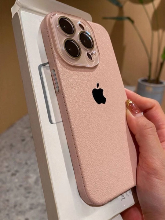 Чехол на iPhone 14, 15, 16, 17, Pro, Max, Plus, Air, цветной, кожаный - 