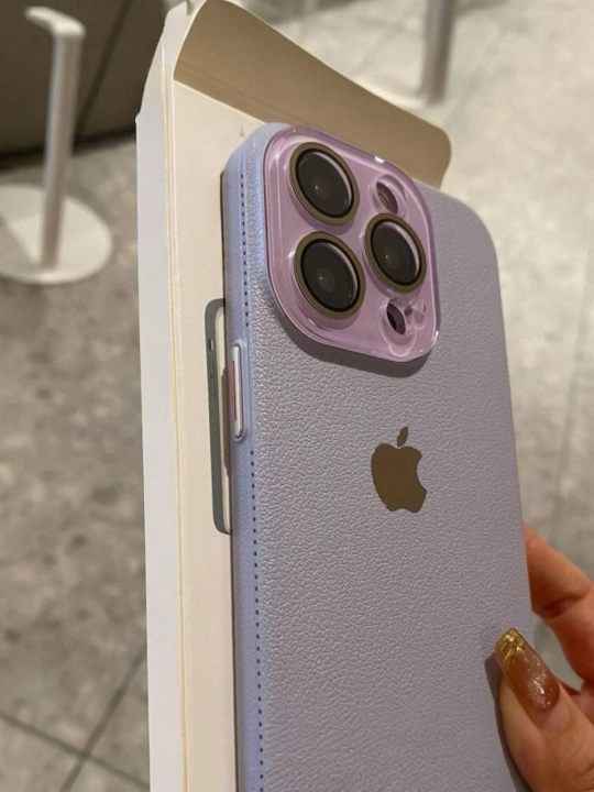 Чехол на iPhone 14, 15, 16, 17, Pro, Max, Plus, Air, цветной, кожаный