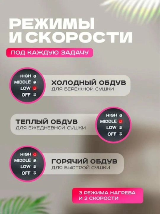 ONE STEP 3-in-1 fen-taroq – fen, taroq va soch tekislagich bitta qurilmada