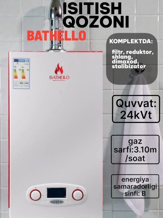 Gaz qozoni Bathello 24 kVt - 