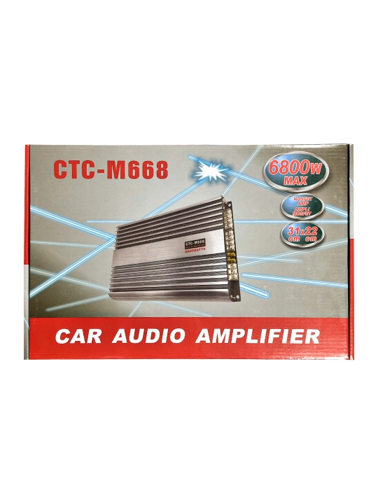 Kenwood CTC-M668 Avtomobil kuchaytirgichi, 4-kanal, A/B klassi, MAX 6800 Vt