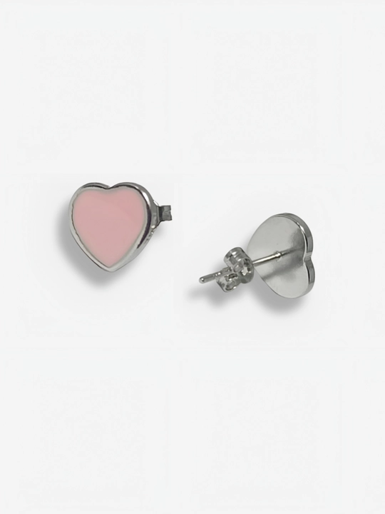 Серьги-гвоздики «Сердце» минималистичные Tiffany 
