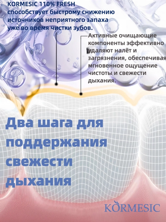 Зубная паста KORMESIC 110% FRESH