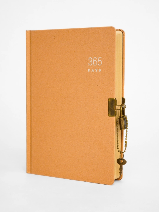 Bloknot A5, kundalik, qulf va kaliti bilan, planner