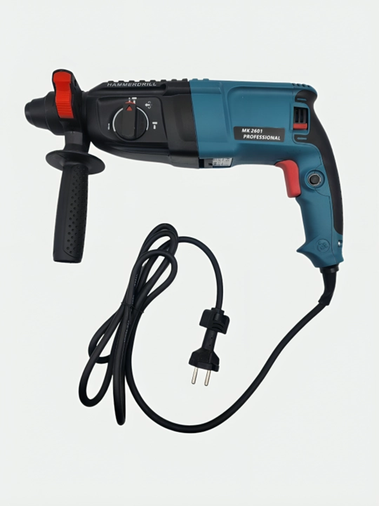 Perforator SDS PLUS, 26 mm, 800 Vt, 900 aylanish/min, 5 bur to'plamda