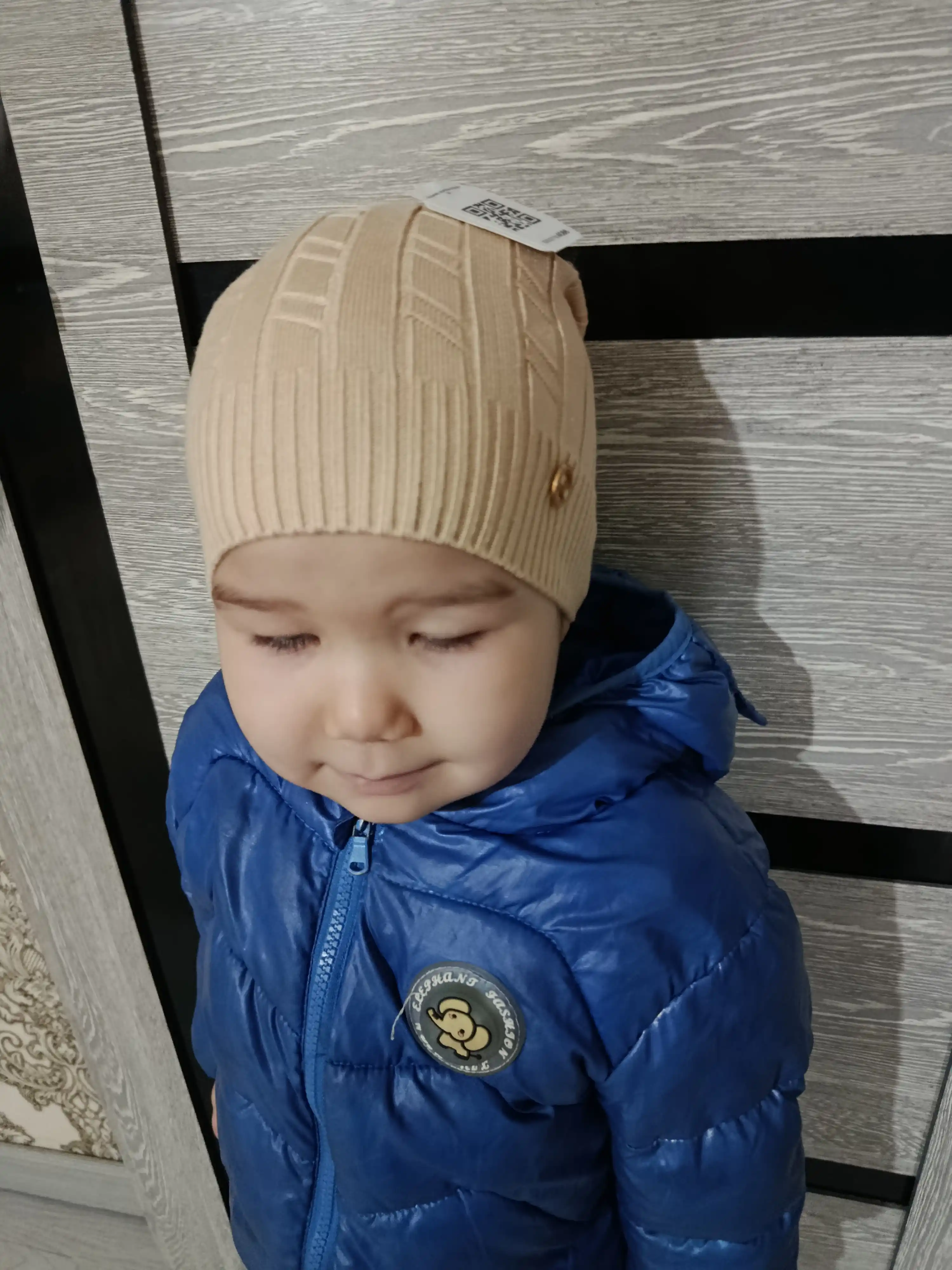 Shapka o‘g‘il va qiz bolalar uchun, bir qavatli yumshoq to`qimali shapka
