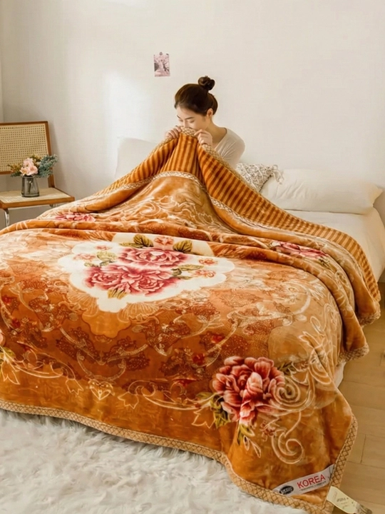 Velsoft pled 200×220 sm — yumshoq, ikki qatlamli, zamonaviy dizayn, vazni 3,5 kg