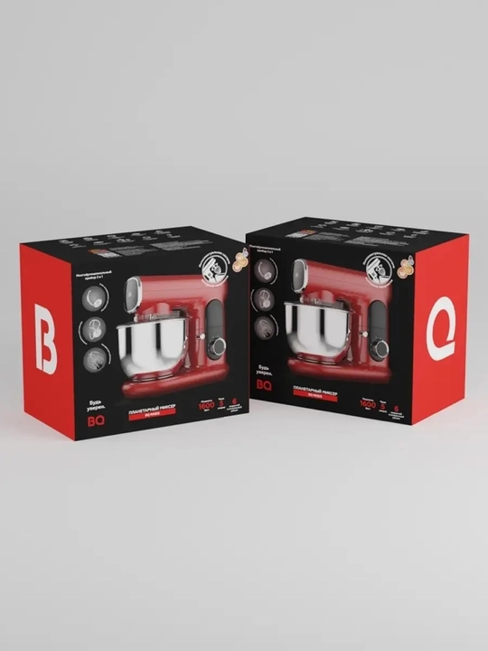 Planetar mikser BQ MX822, quvvati 1600 Vt, hajmi 5 litr, 6 tezlik rejimi