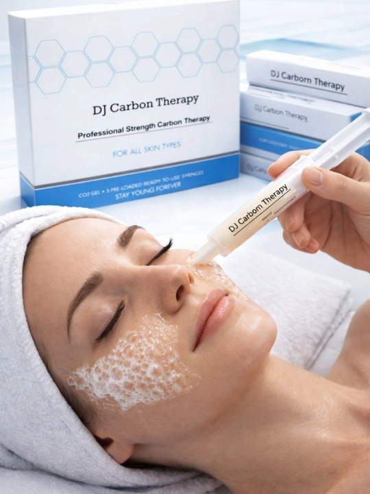 Kарбокситерапия набор масок для лица DJ Carborn Therapy, гелей с углеродом + масок
