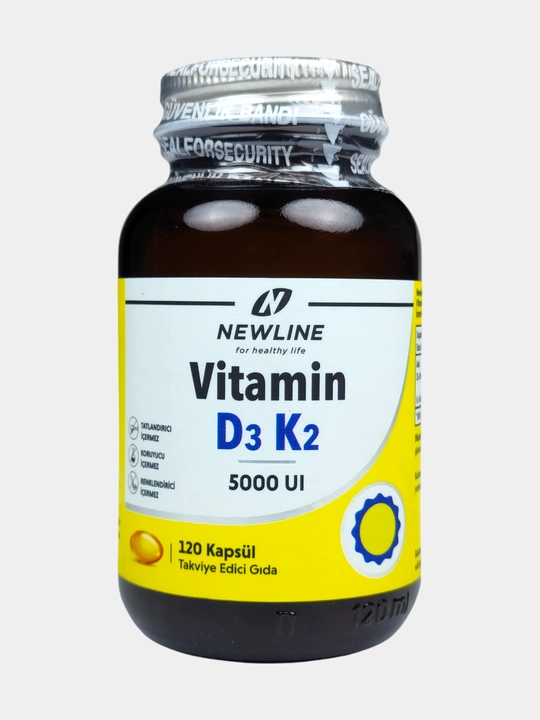 Newline Vitamin D3 K2 5000 iu, 120 kapsula