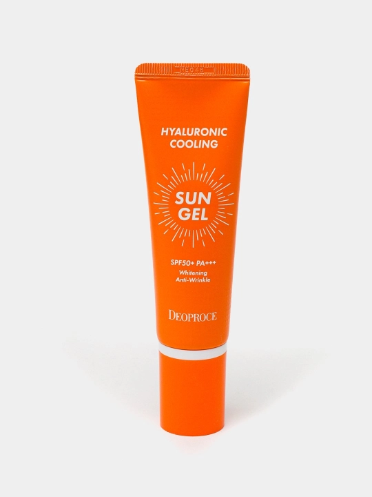 Deoproce Hyaluronic Cooling Sun Gel SPF 50+ PA+++ освежающий солнцезащитный крем, 50 мл