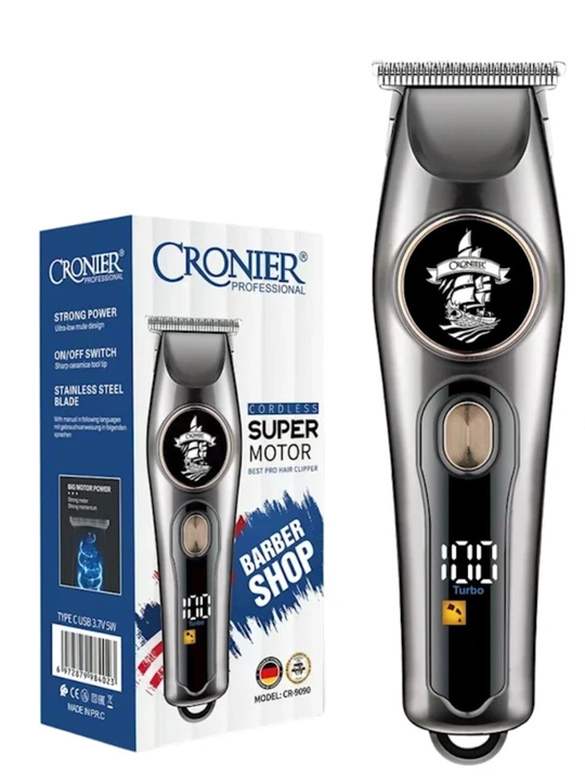 Профессиональный выпрямитель для волос и бороды Cronier CR-9090, CR-854