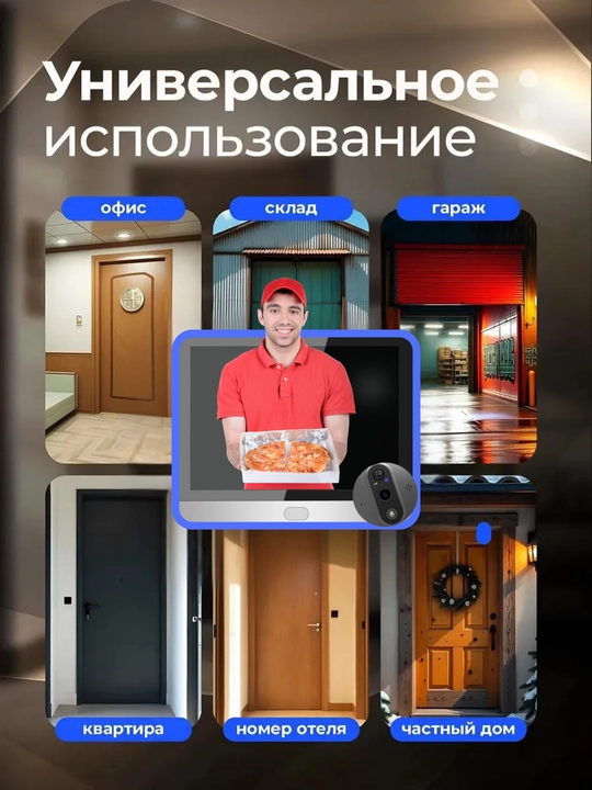 Harakat sensori bilan Wi-Fi Ed-300PA/300PB video eshik qo'ng'irog'i