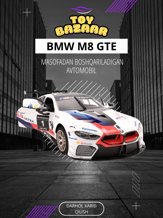 BMW M8 GTE – masofadan boshqariladigan avtomobil - 