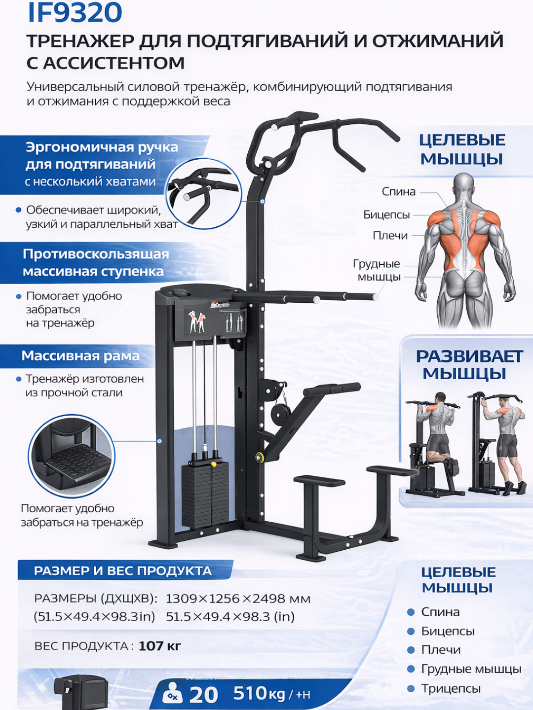 Impulse IF9320 с поддержкой веса - 