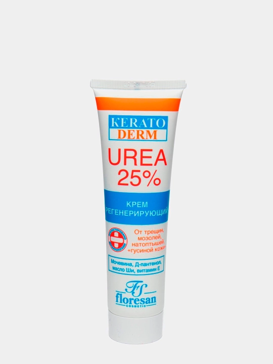 Qayta tiklovchi krem Floresan Кеrатоderm Urea 25% F-618, 100 ml
