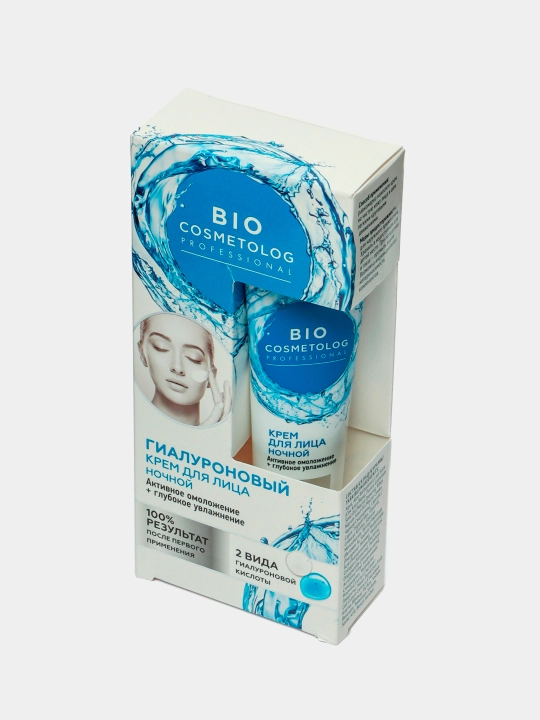 Гиалуроновый ночной крем для лица Bio Cosmetolog Professional, 45 мл