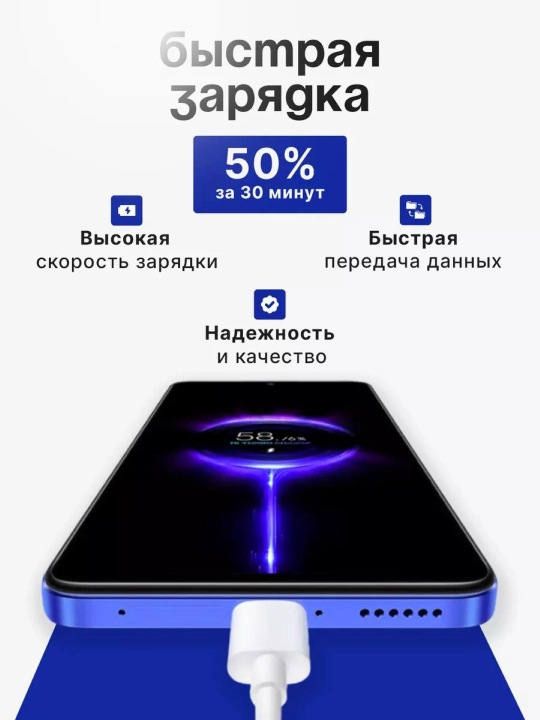 45 Vt Type-C tarmoq zaryadlovchi qurilma 1 m kabel bilan