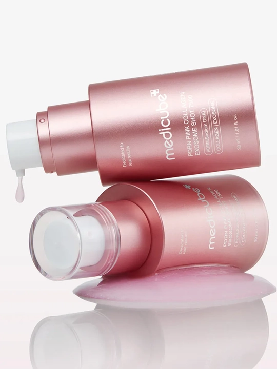 Интенсивная ампула с микроиглами medicube PDRN Pink Collagen Exosome Shot Serum 7500