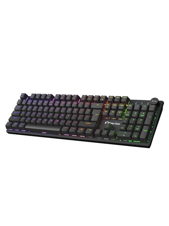 Mexanik  o'yin klaviaturasi MK009 Pro,MeeTion, 104 tugma, geymerlar uchun, RGB yoritgichli
