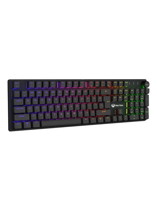 Mexanik  o'yin klaviaturasi MK009 Pro,MeeTion, 104 tugma, geymerlar uchun, RGB yoritgichli