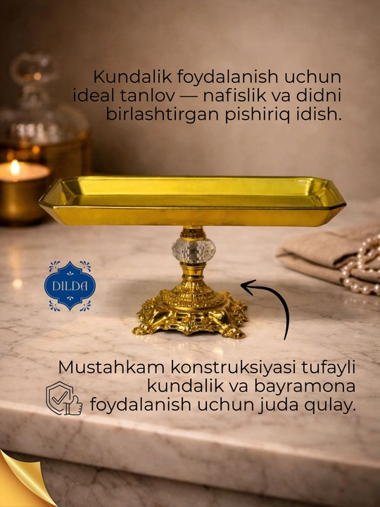 Bogema idish, sovg'a uchun, meva, shirinlik uchun, desert uchun