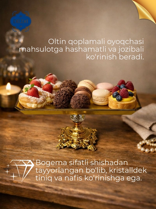 Bogema idish, sovg'a uchun, meva, shirinlik uchun, desert uchun