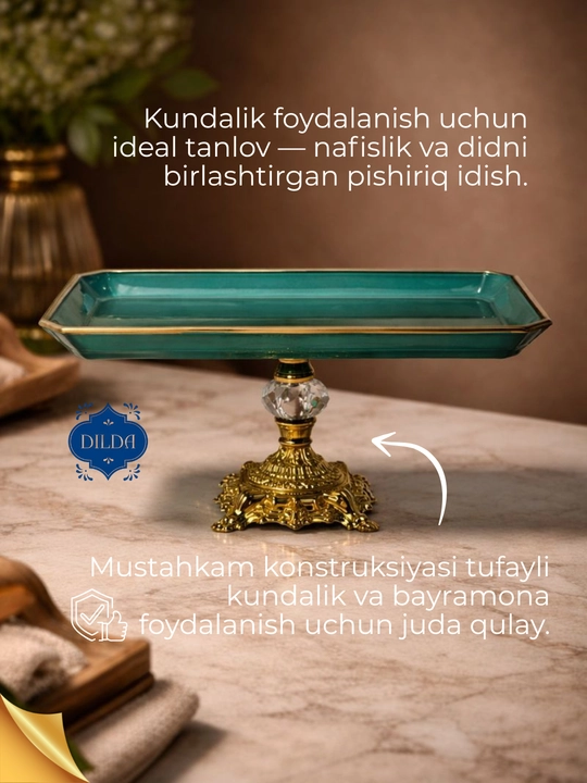 Bogema idish, sovg'a uchun, meva, shirinlik uchun, desert uchun