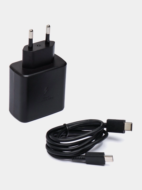 Samsung 45W tez zaryadlovchi adapter, Type-C to Type-C kabel to'plami