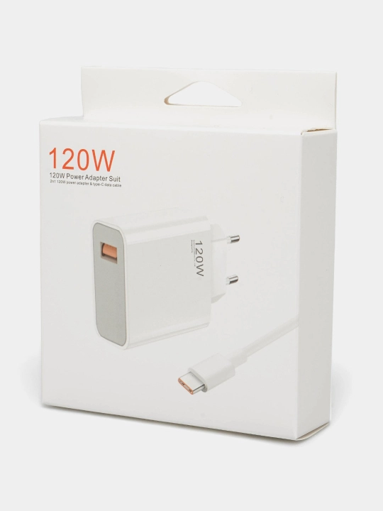 Turbo zaryadlovchi Type-C 67W/120W kabel bilan — Fast Charge Redmi/Android