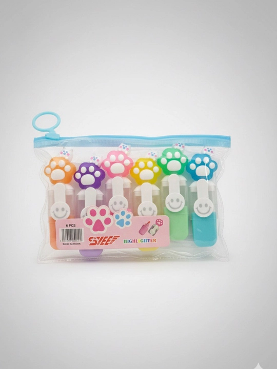Kuromi, Hello Kitty Mini Markerlar To‘plami – 6 rang, g‘ilof bilan - 