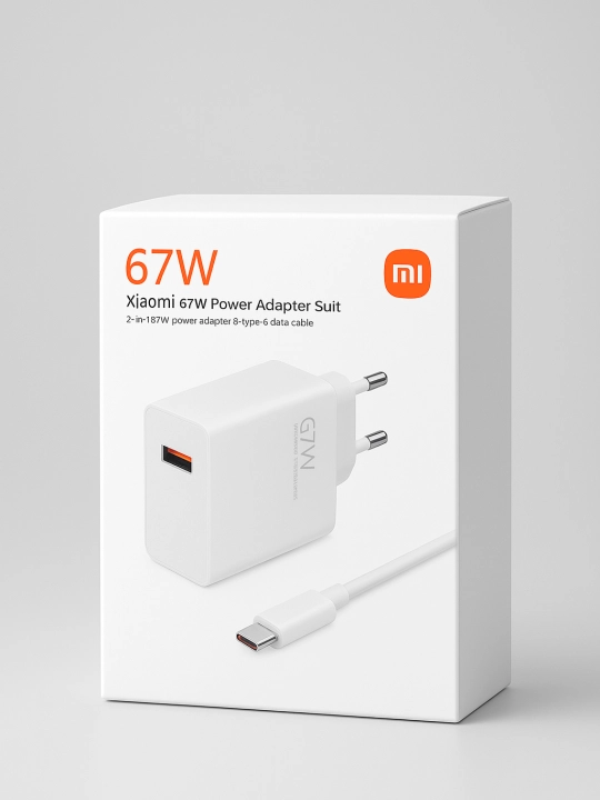 Xiaomi 67 W adapteri - PD USB-C tezkor zaryadlash