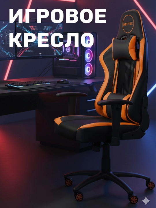Игровое кресло для дома, офиса и других помещений - 
