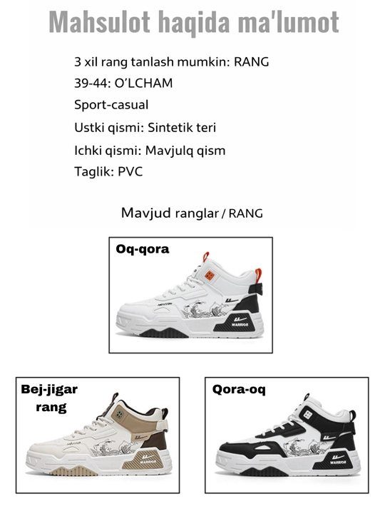 Erkaklar uchun krossovkalar, qishki poyabzal Mexli (Malomerka)