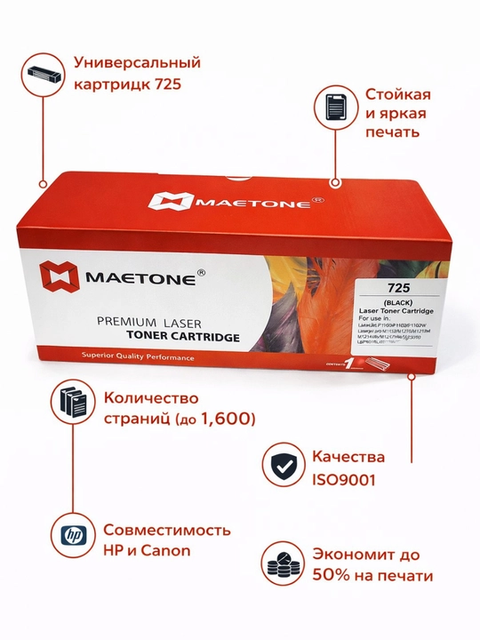 Картридж 725 для лазерных принтеров Canon LBP6000/6020/6030 и MF3010