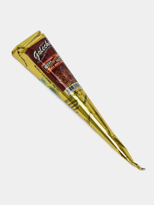 Tabiiy xina Golecha, qo'l va kaftni bo'yash uchun xinalar, konus shaklida , 25 g