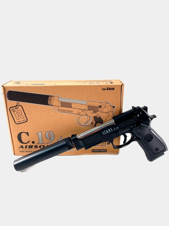 Temir pistolet, o'yinchoq pnevmatik qurol, metal pistolet, Glock bolalar uchun oyinchoqlar