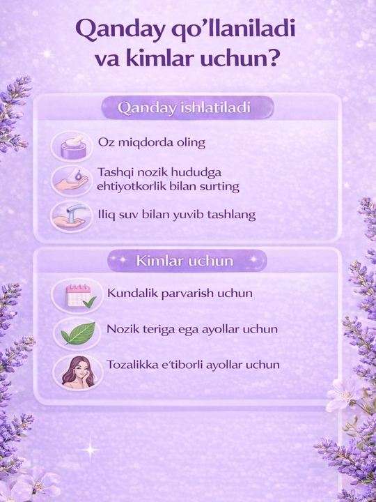 Dr. Rashel intim gel — namlantiruvchi, tinchlantiruvchi, hidga qarshi