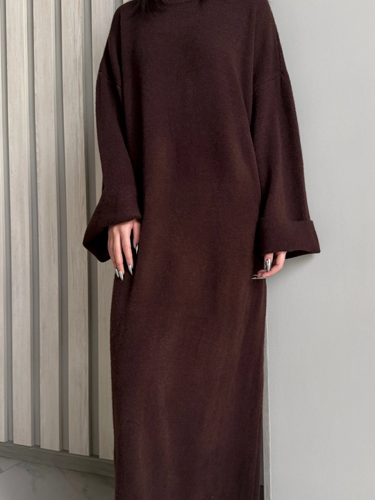 Ayollar uchun issiq oversize ko‘ylak (belbog‘ bilan)
