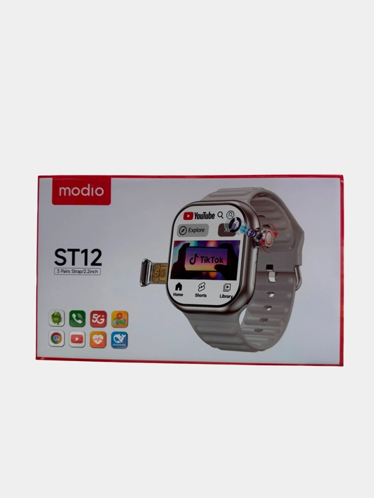 Умные часы Modio ST12. Есть Play Market Читают SIM-карту Есть камера