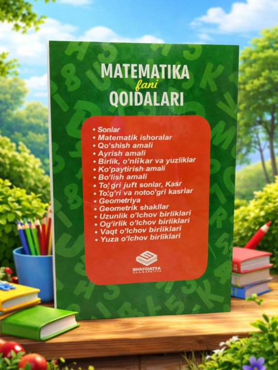 Математика фани коидалари, Умумтаълим мактабларининг 1-4 синф укувчилари учун