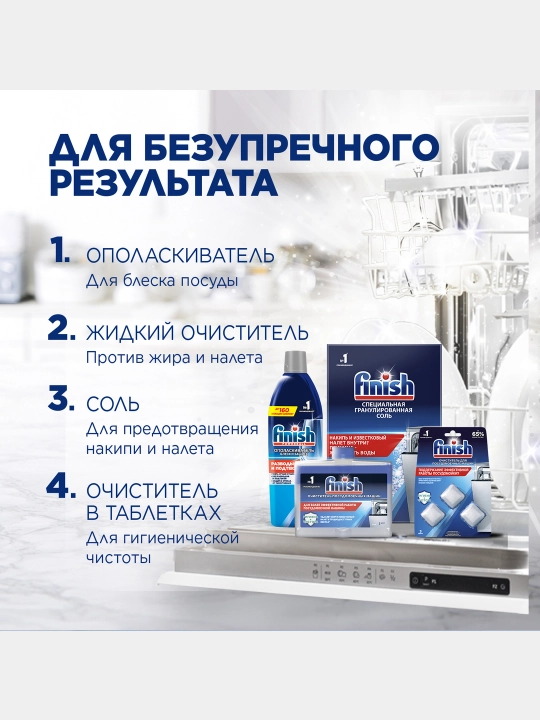 Таблетки для посудомоечных машин Finish Power, 100 таблеток
