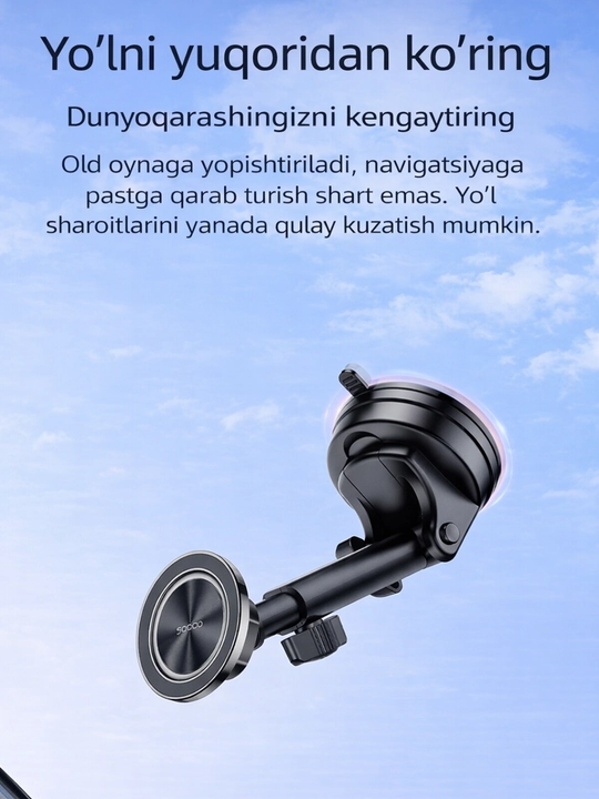 Avtomobil uchun universal Yesido  magnet holderi, barcha telefon modellari uchun - 