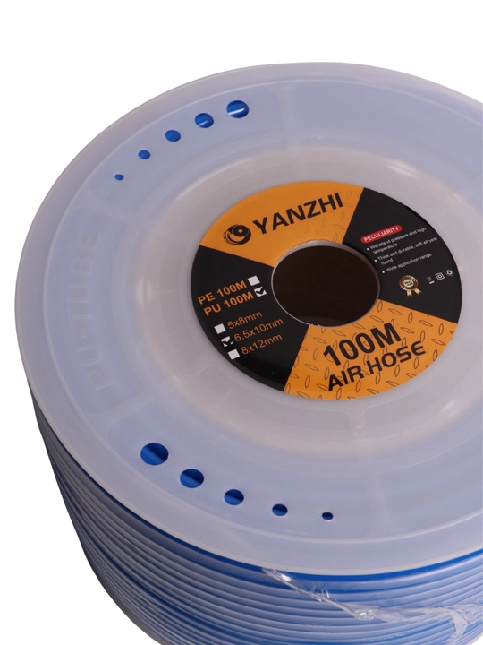YANZHI 100 m pnevmatik shlang, PU/PE havo shlangi, kompressor uchun