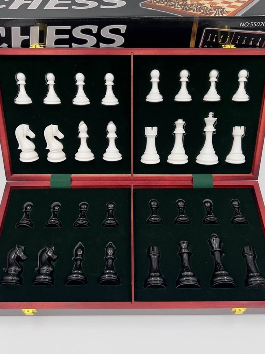 Shaxmat Kasparov 55026B — sifatli va zamonaviy shaxmat to‘plami. 32 ta mustahkam figura