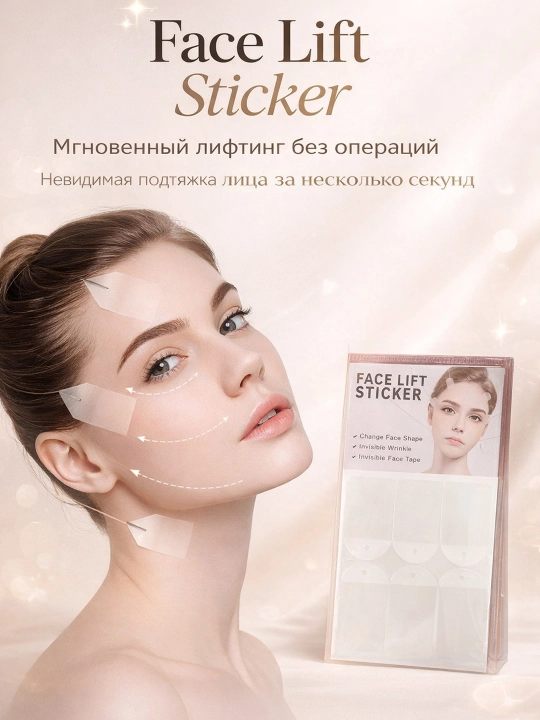Yuzni ko‘taruvchi ko‘rinmas stikyerlar, tezkor lifting lentalari - 