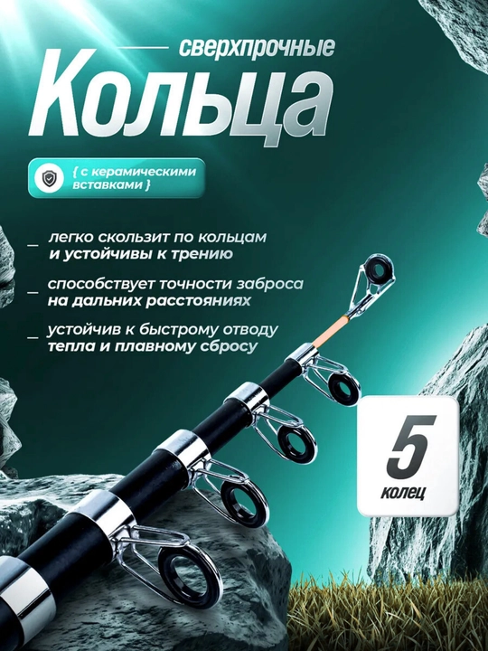 Удочка телескопическая для рыбалки