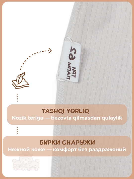 Ползунки для новорожденных с носочками 2 в 1, 100% хлопок, 56–74