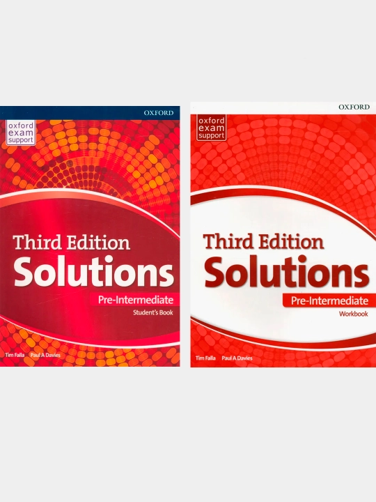 Solutions. Pre-Intermediate. Third Edition. Student's Book+Workbook